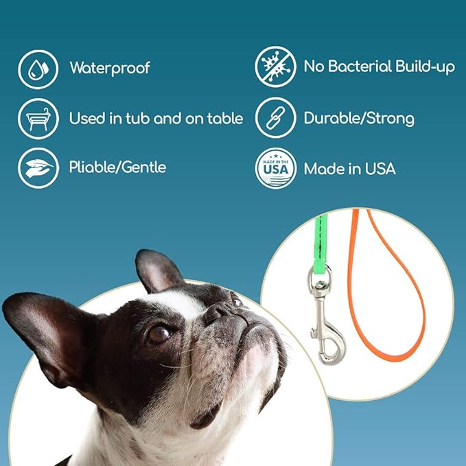 Jelly Pet Grooming Loop for Dogs | Fits Most Pet Grooming Tubs and Tables | Easy to Clean, & Waterproof Noose Loop | Stronger Than Leather | Made in The USA | 6-Pack