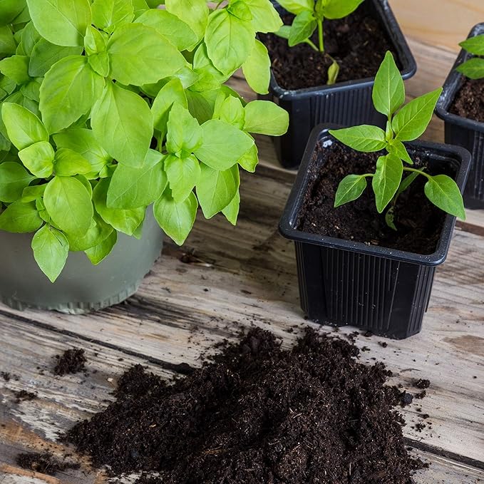 Minute Soil Compressed Coco Coir 6 Pack β Organic Peat-Free Medium Expands to 9 Gal β Indoor Gardening, Microgreens, Seed Starting, Houseplants, Herbs, Vegetables, Planters
