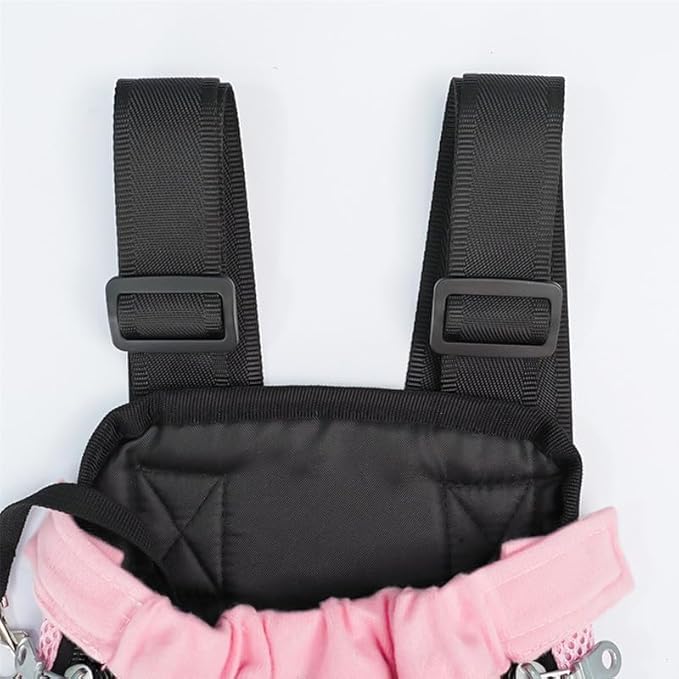 Portable Pet Carrier Backpack, Adjustable Pet Front Cat Dog Carrier Backpack Travel Bag for Small Medium Dogs Cats Puppies, Cat Backpack Carrier for Hiking Cycling (F, M)