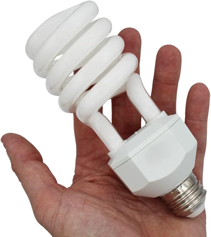 lumenivo 23 Watt UVB Reptile Light 5.0 23W Spiral Reptile Heat Terrarium Light Bulbs for Turtles, Gecko, Tortoise, Snake, Lizard, Chameleons, and Insects - 120V - 1 Pack