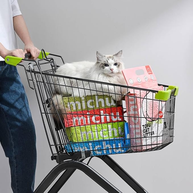 Tofu Cat Litter Natural Clumping Tofu Cat Litter, Fast Clumping and Easily Scoop-able 5.5lb/88oz 5 Scents - Watermelon, 6 Pack