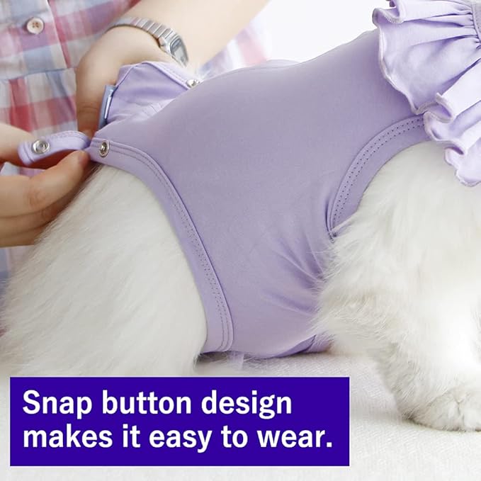 Cat Recovery Suit for Abdominal Wounds and Skin Diseases, Breathable Surgical Recovery Shirt After Surgery Wear Anti Licking Wounds,E-Collar Alternative for Cats Pet Kitten(RSC01-green-l)