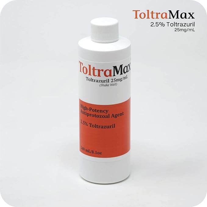 Toltrazuril 2.5% for Horses, Dogs, Cats, 240mL/8 Ounce, for Non-Food Chain Animals, Alfalfa