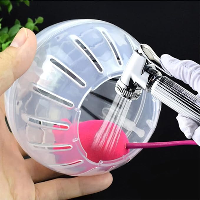 Hamster Exercise Ball Silent Hamster Wheel Small Animals Transparent Ball for Dwar Rat Relieves Boredom and Increases Activity (4.8 inch, Clear)