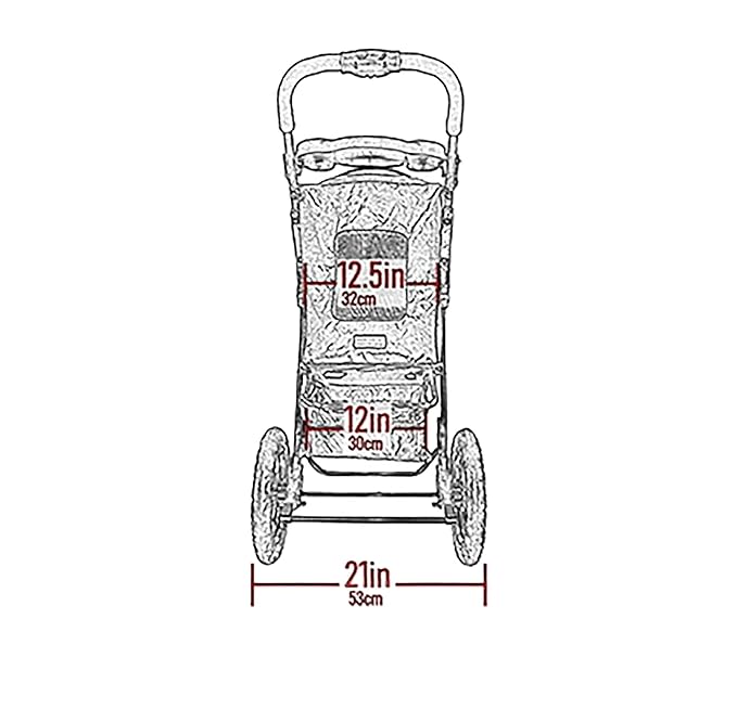 Pet Gear No-Zip AT3 Pet Stroller for Cats/Dogs, Zipperless Entry, Easy One-Hand Fold, Jogging Tires, Removable Liner, Cup Holder + Storage Basket, 1 Model, 2 Colors New Summit Grey