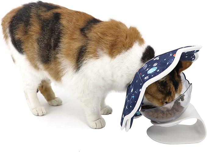 Soft Cat Cone, Adjustable Recovery Collar After Surgery to Prevent Licking Wound, Protective Cat Neck Cone, Comfortable Pet Elizabethan Collar for Cats Kittens and Puppies (Medium)