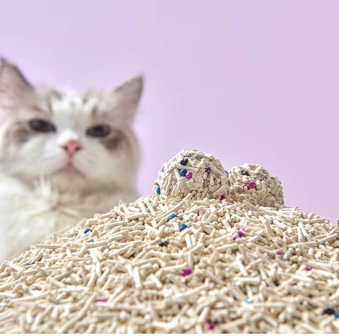 Tofu Cat Litter Natural Clumping Tofu Cat Litter 5.5lb/88oz 5 Scents (Original + Mixed, 2 Pack)