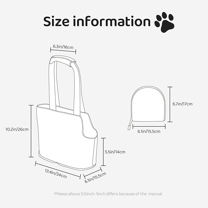 Custom Dog Carrier Purses Personalized Crossbody Puppy Carrying Bag Add Your Pet Photo Name Text Soft-Sided Sling Cat Pouch for Outdoor Hiking Traveling Subway Shopping (Style5)