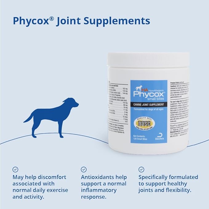 HA Hypoallergenic Small Bites Joint Supplement for Dogs, 120ct
