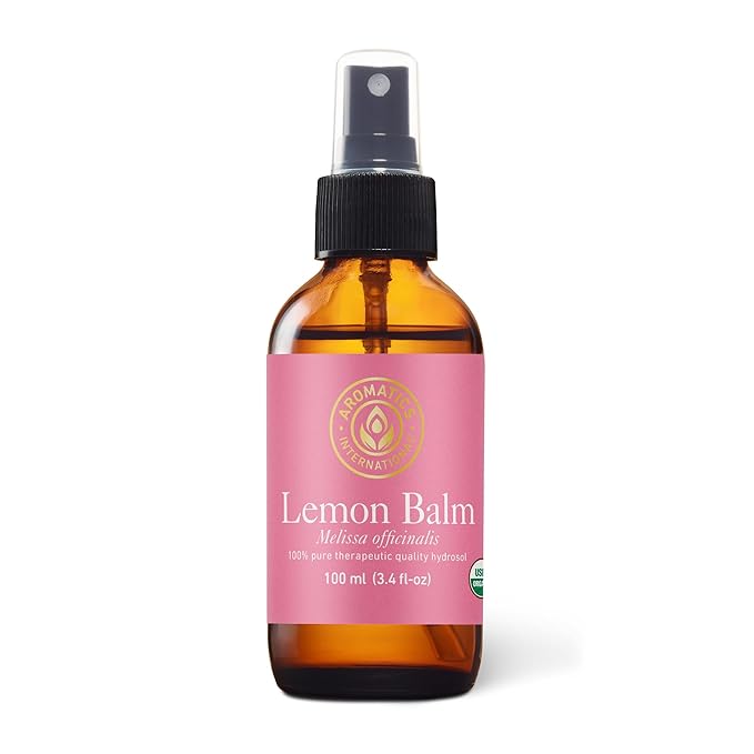 Aromatics International Lemon Balm Hydrosol 100ml | Fresh Aromatic Spray for Daily Use