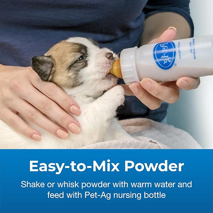 PetAg Goat’s Milk Esbilac Powder - 12 oz, Pack of 2 - Powdered Puppy Formula with Prebiotics, Probiotics & Vitamins for Puppies Newborn to Six Weeks Old - for Sensitive Digestive Systems