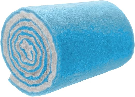 Big Kahuna Aquarium Filter Floss Rolls – 12-inch Pond and Aquarium Filter Media – 1-inch Thick Wet/Dry Aquarium Filter Pad – Bonded Media Filter for Freshwater or Marine Aquariums, Ponds - 15 feet