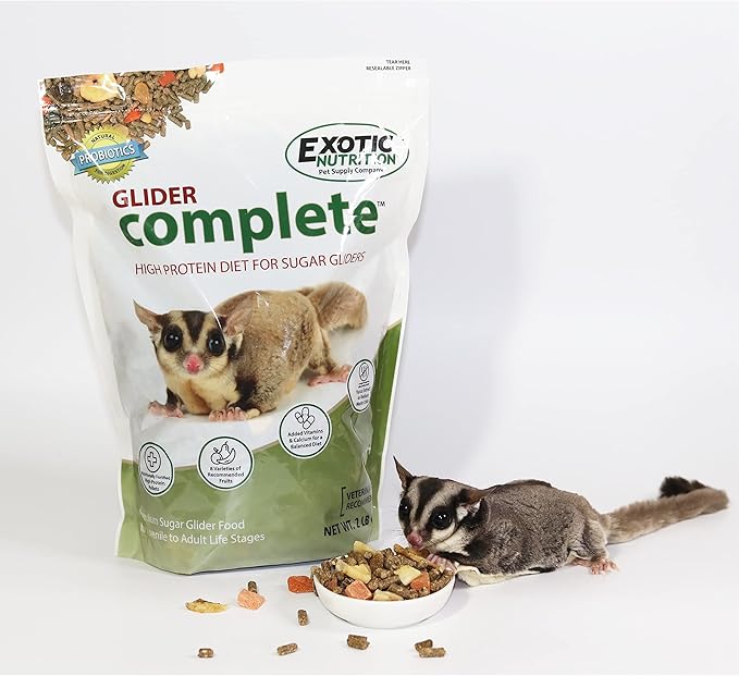 Glider Complete - Healthy High Protein Nutritionally Complete Staple Diet Sugar Glider Food (2 lb)