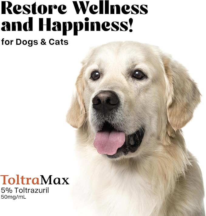 Toltrazuril 5.0% for Horses, Dogs, Cats, 60mL/2 Ounce, for Non-Food Chain Animals