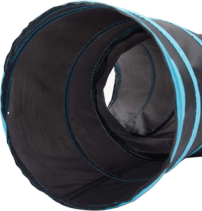 Tempcore Pet Cat Tunnel Tube Cat Toys 3 Way Collapsible, Tunnels for Indoor Cats，Kitty Bored Peek Hole Toy Ball Cat, Puppy, Kitty, Kitten, Rabbit