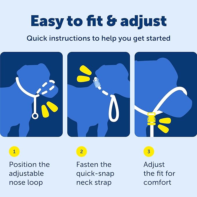 PetSafe Gentle Leader Headcollar No-Pull Dog Collar - Helps Improve Walks - Durable Nylon Construction - Padded Nose Loop - Adjustable Fit - Comfort Walking Halter - Medium, Fawn