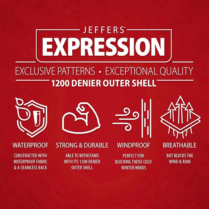 Jeffers Expression 1200 Denier Standard Neck Turnout Sheet, Cattle Drive, 69"- Waterproof, Breathable Horse Sheet with 0g Polyfill, No Insulation, Ideal Protection for Wind & Rain, Lightweight