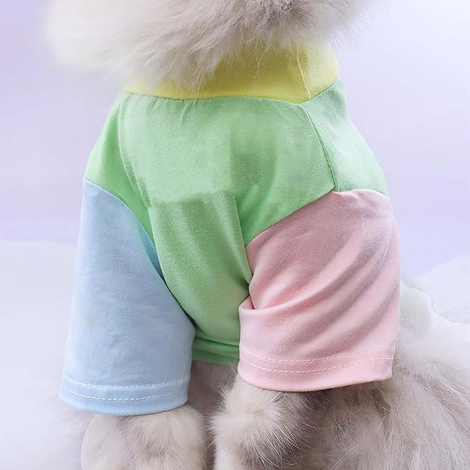 Custom Dog Birthday Shirt,Personalized Pet Apparel Print with Name Age Number,Pet Birthday Outfit,Lightweight Breathable Cotton Vest for Small Medium Large Dogs Cat (Dopamine Green, Medium)