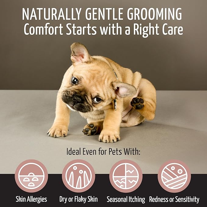 Tauro Pro Line Deshedding Dog Shampoo, Natural Pet Wash, Coat Regrowth Formula for Sensitive Skin & Shedding Control, Deodorizing for Smelly Dogs (Fur Growth - 13.5 Fl Oz)