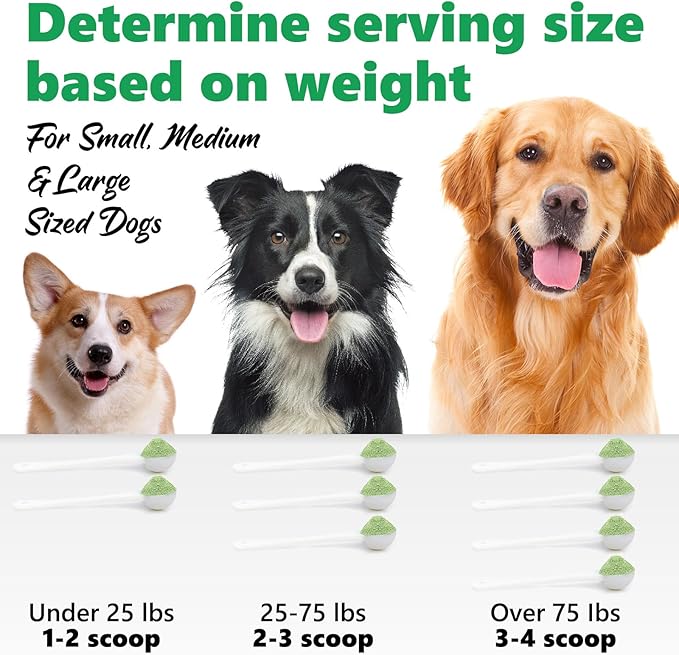 Teeth Cleaning Powder for Dogs - Dental Freshener with Probiotics for Bad Breath, Plaque, Tartar - Dental Care for Small, Medium, Large Dogs - 80g