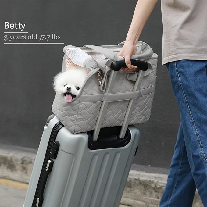 Small Dogs Carrier Cats Bag Puppy Purse Cat Carriers Fashion Pets Woman Totes Style Lightweight Pups Kitties Bunny Go to Vet Picnic Outdoor