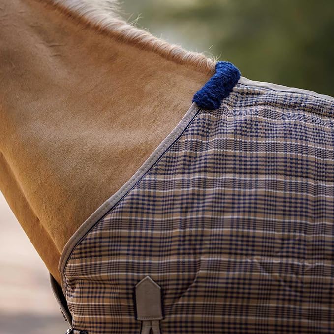 Country Pride Highland 1200D Lightweight Stable Blanket (80, Tan Plaid)
