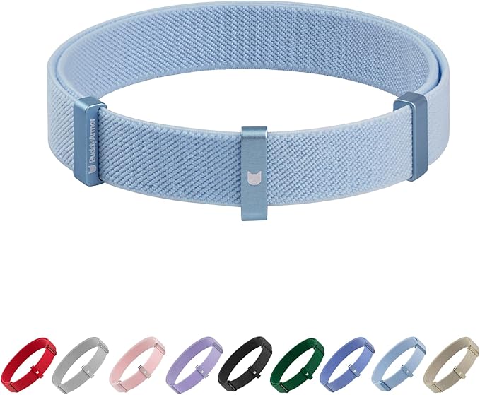 Safety Cat Collar and ID Tag Set - Elastic Quick Release Non Breakaway Personalized Anodized Aluminum Engraved Pet Name Tag, Lightweight for Kitten Small Large Cats