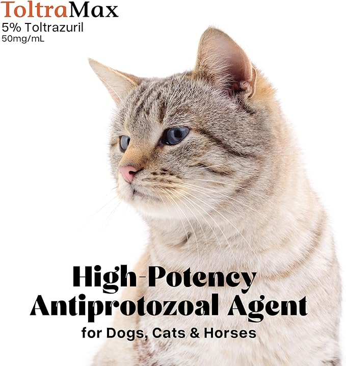Toltrazuril 5.0% for Horses, Dogs, Cats, 240mL/8.1 Ounce, for Non-Food Chain Animals