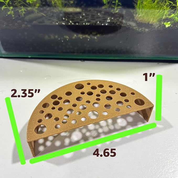 Shrimp Breeding Protector | Shrimp Breeding Cave Aquarium Tunnel | CTWPets (White)