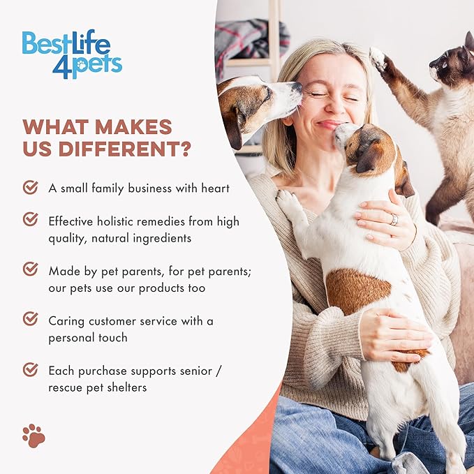 Cat Itchy Skin Relief & Hair Loss Treatment, Holistic Allergy Relief for Cats Calms Dry Skin, Dandruff & Reduces Licking, Scratching, Patchy, Matted and Shedding Fur, 400 Easy to Use Pills