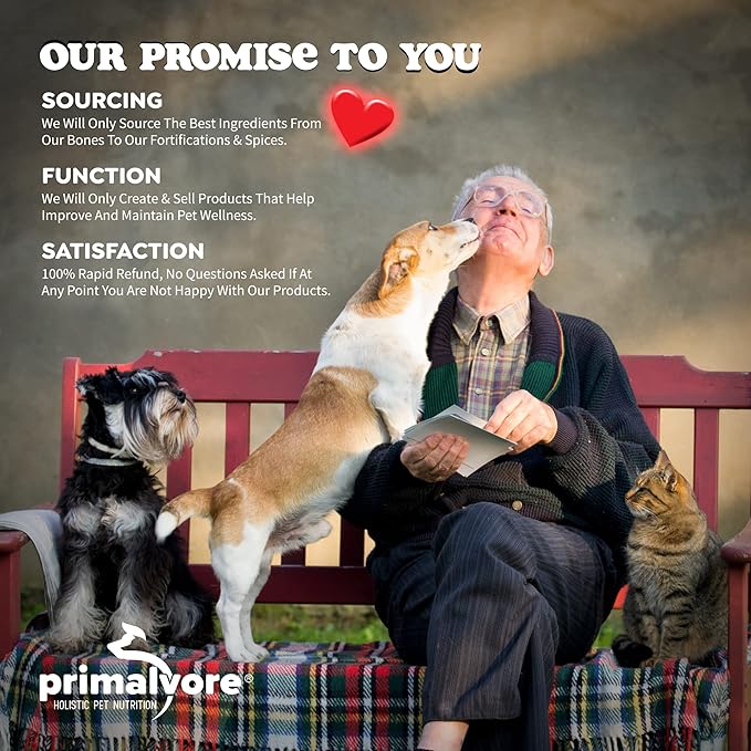 Primalvore Free-Range Bone Broth for Dogs &Cats, Mobility Formula w/Collagen Peptides to Help Support Hip & Joints, Digestion, Skin & Coat and Hydration, Human Grade, Made in USA. Chicken 6 Pack