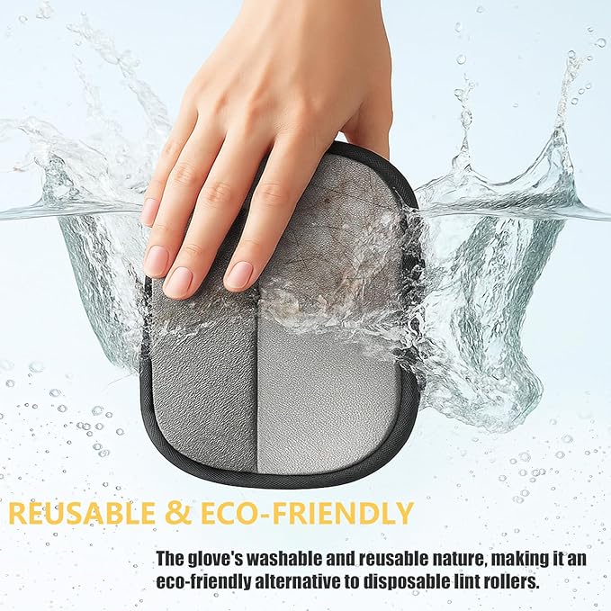 2pcs Pet Hair Removal Glove,Pet Hair Remover Glove for Cats & Dogs,Upgraded Animal Fur Removal Tool, Reusable Cats & Dogs Grooming Gloves for Hair Removal