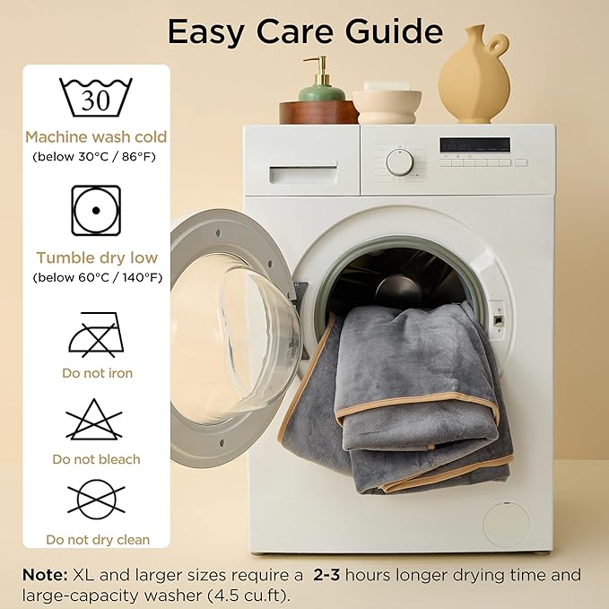 Bedsure Waterproof Blanket for Bed - Sherpa Fleece Waterproof Dog Blankets for Large Dogs, Pet Blankets for Bed/Couch/Dog Crate, Soft Plush Reversible Furniture Protector, King Size, 108"x86", Cream