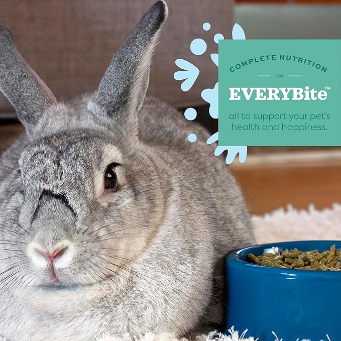 Oxbow Essentials Rabbit Food, Young Rabbit, Made with Oxbow Alfalfa Hay, Pet Food Pellets with Vitamins & Minerals, Small Animal Pet Products, Bunny Supplies, Made in USA, High Fiber, 5 lb. bag